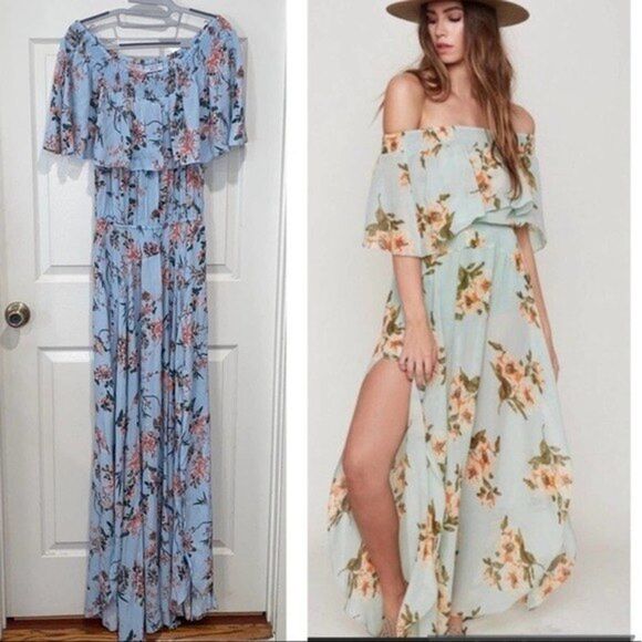 Flynn Skye Womens Size Medium Miranda Maxi Dress - Picture 1 of 8